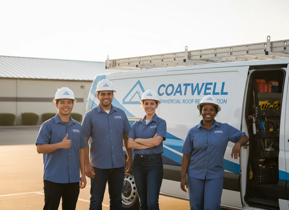 Commercial roof coating company in Almond, NY