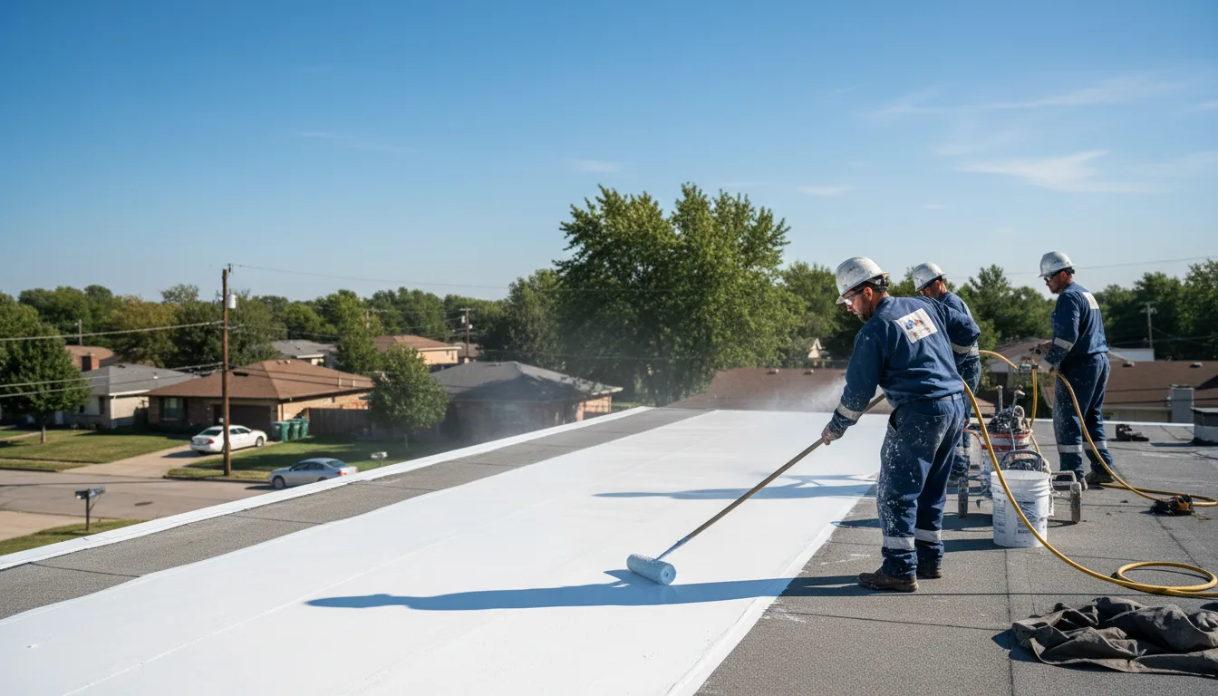 Commercial roof coating in Almond, NY near me